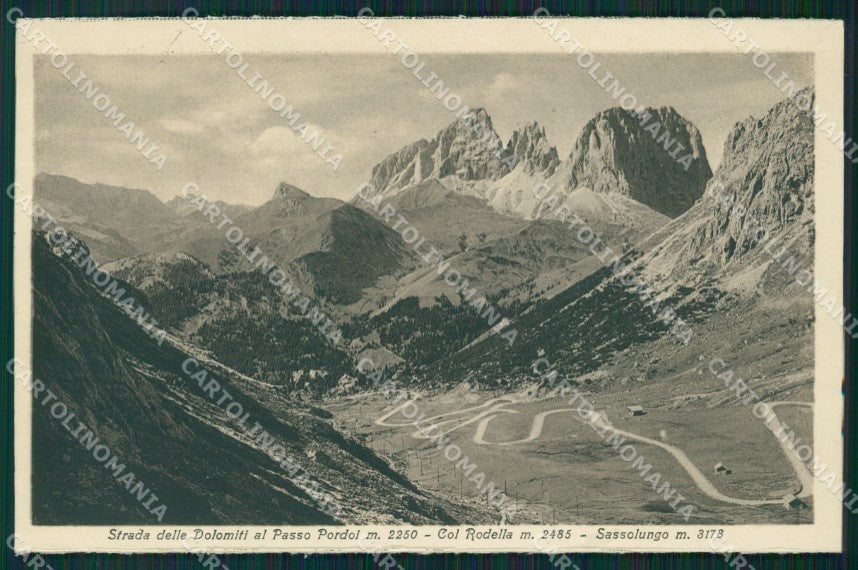Trento Passo Pordoi cartolina QT4955 – fronte