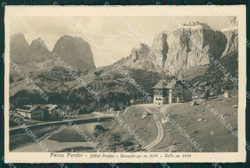 Trento Passo Pordoi cartolina QT4956 – fronte