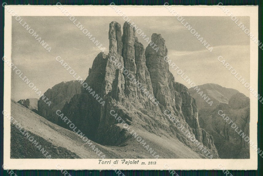 Trento Torri di Vajolet cartolina QT4957 – fronte