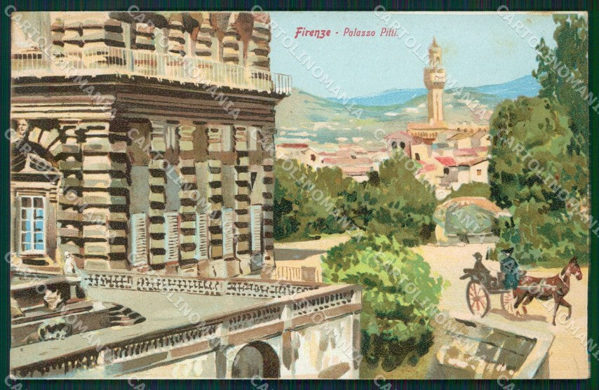 Firenze città Palazzo Pitti cartolina QT4966 – fronte