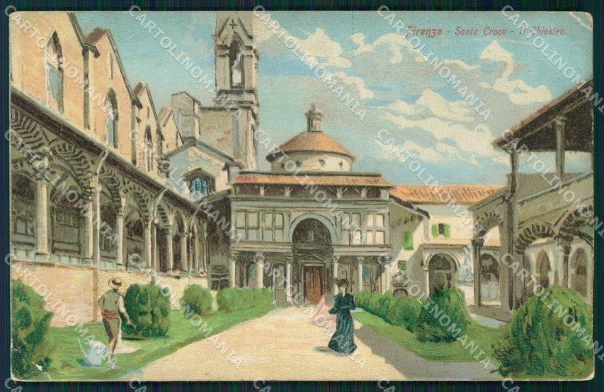 Firenze città Santa Croce PIEGHINE cartolina QT4973 – fronte