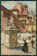 Firenze città Piazza San Lorenzo cartolina QT4975 – fronte
