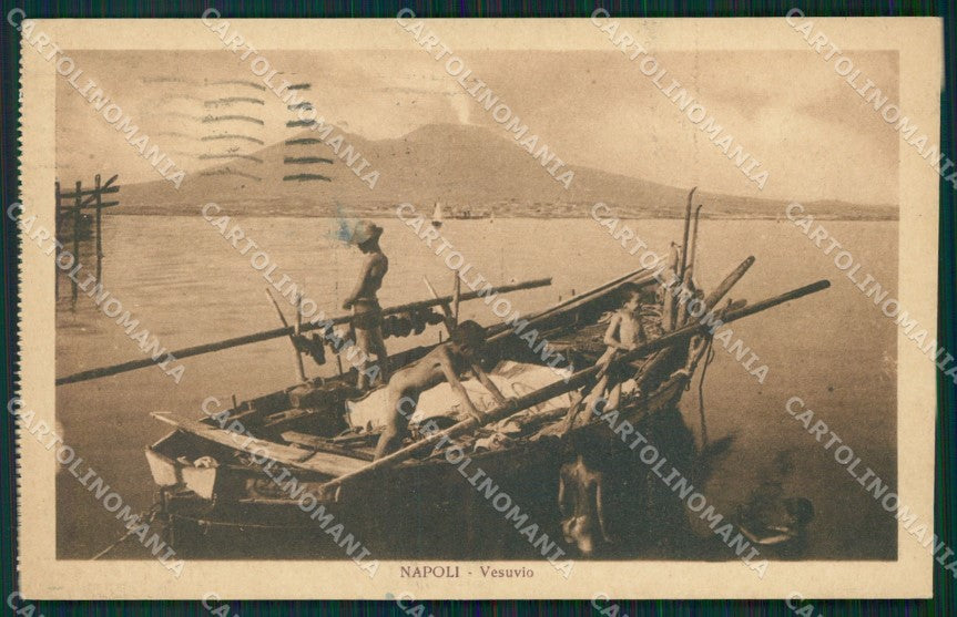 Napoli città Vesuvio cartolina QT4989 – fronte