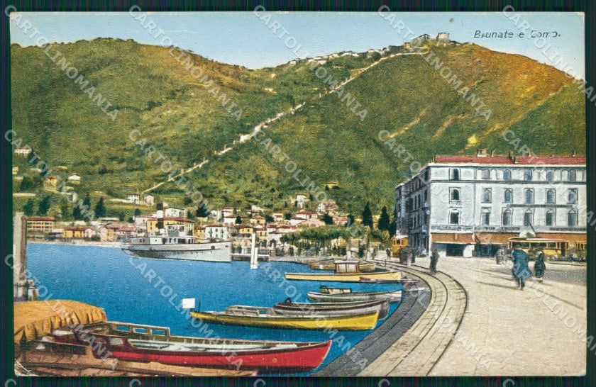 Como città Brunate Tracce Umido cartolina QT4995 – fronte