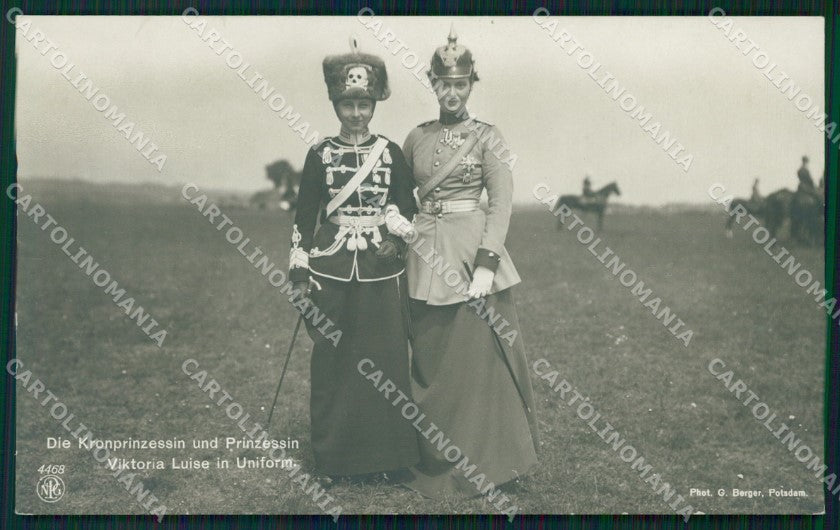 Reali Royalty Victoria Louise of Prussia Teschio Foto postcard QT5057 – fronte