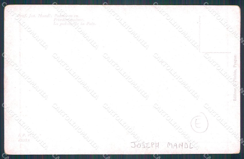 Scheletro Skeleton Teschio Joseph Mandl cartolina postcard QT5066 – retro