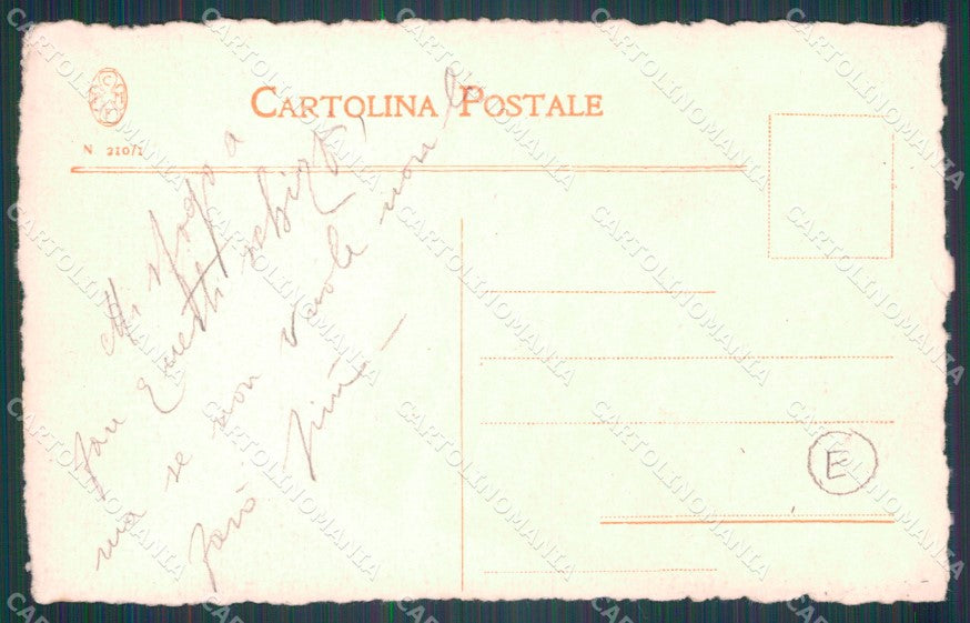 Scheletro Skeleton Teschio Disegnata a Mano cartolina postcard QT5068 – retro