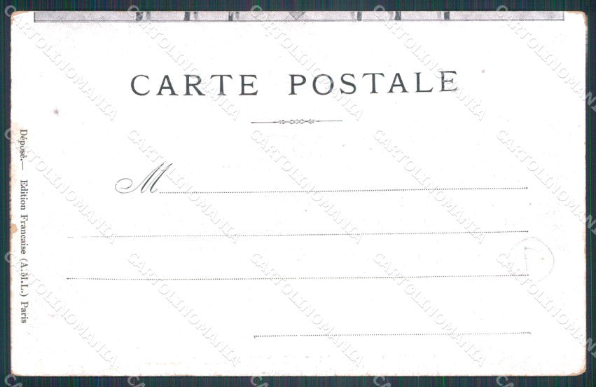 Francia France Propaganda Scheletro Skeleton Teschio cartolina postcard QT5073 – retro