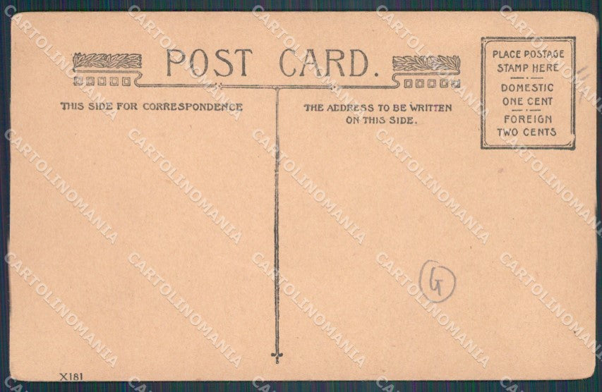 Teschio Scheletro Skeleton cartolina postcard QT5081 – retro