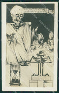 WWI Propaganda Scheletro Skeleton Teschio Foto cartolina postcard QT5099 – fronte