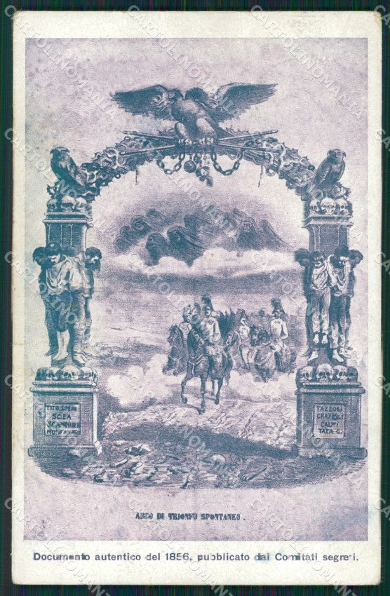 Trento Trieste WWI I risorti di Belfiore cartolina postcard QT5100 – fronte