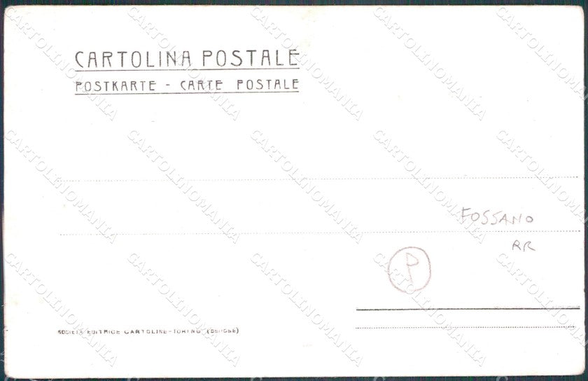 Cuneo Fossano Polverificio Skeleton Teschio Bersaglieri postcard QT5102 – retro