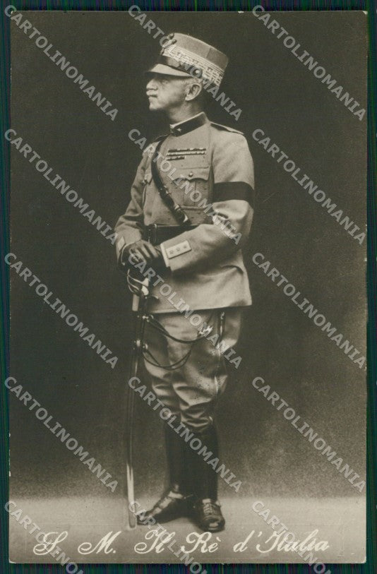Reali Royalty Italia Vittorio Emanuele III Savoia Foto cartolina QT5105 – fronte