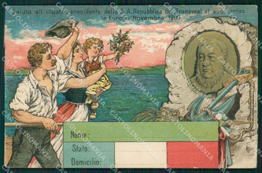 Anglo Boer War South Africa Thiele RILIEVO RELIEF FORI HOLES postcard QT5226 – fronte