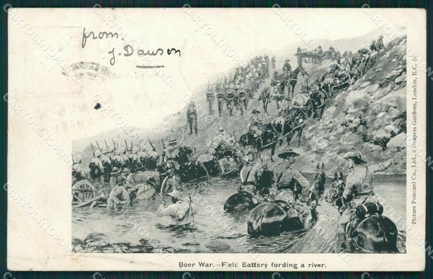 Anglo Boer War South Africa Woodville postcard cartolina QT5252 – fronte