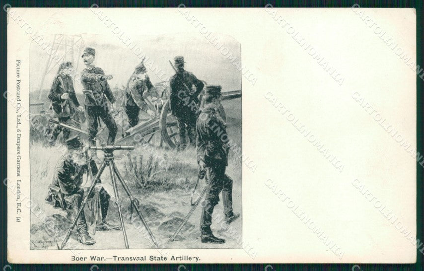 Anglo Boer War South Africa Woodville postcard cartolina QT5253 – fronte