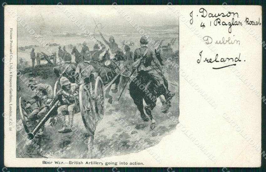 Anglo Boer War South Africa Woodville PIEGHINA LITTLE CREASE postcard QT5254 – fronte