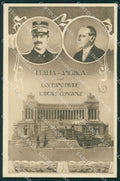 President Woodrow Wilson USA Savoia Vittorio Emanuele III Romapostcard QT5286 – fronte