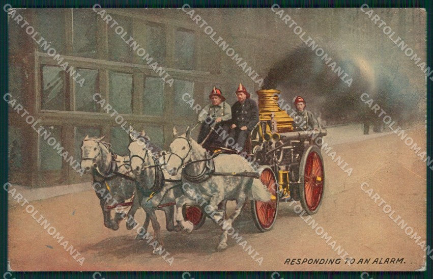 Vigili del Fuoco Firefighter cartolina QT5309 – fronte