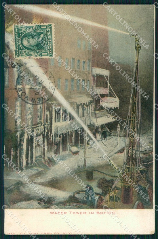 Vigili del Fuoco Firefighter New York cartolina QT5312 – fronte
