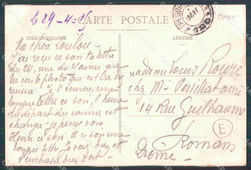 Vigili del Fuoco Firefighter Pompiers Toul France STRAPPINO cartolina QT5313 – retro