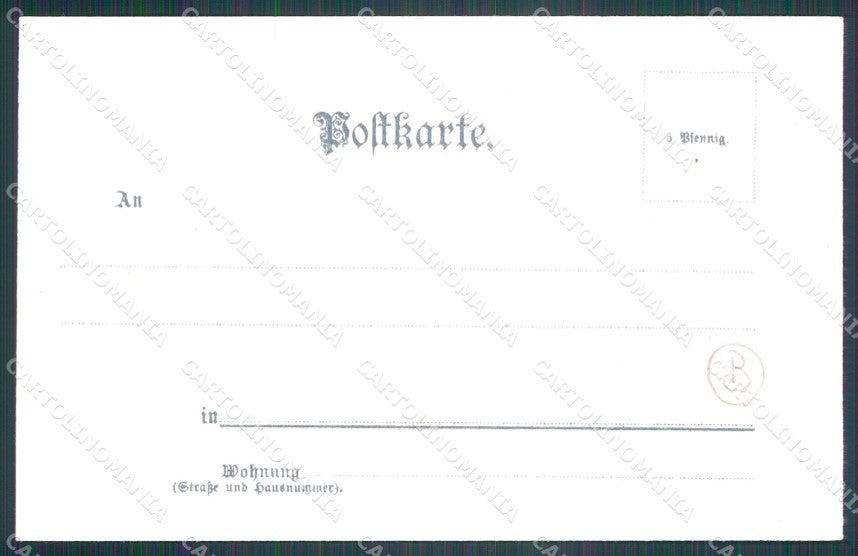 Musica Spartito Bach cartolina QT5334 – retro