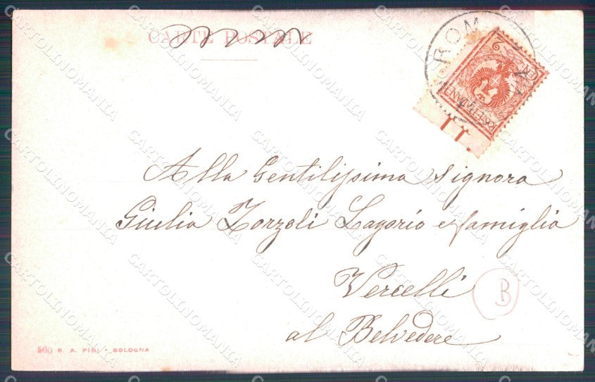 Musica Spartito Note Bimbo Editore Bologna Pini cartolina QT5339 – retro