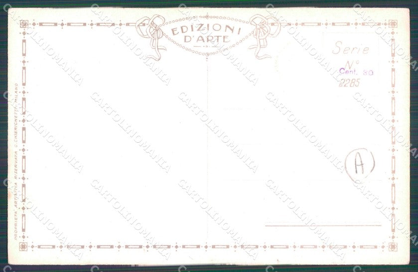 Bertiglia Spartito Musicale Note Children Serie 2285 postcard cartolina QT5346 – retro