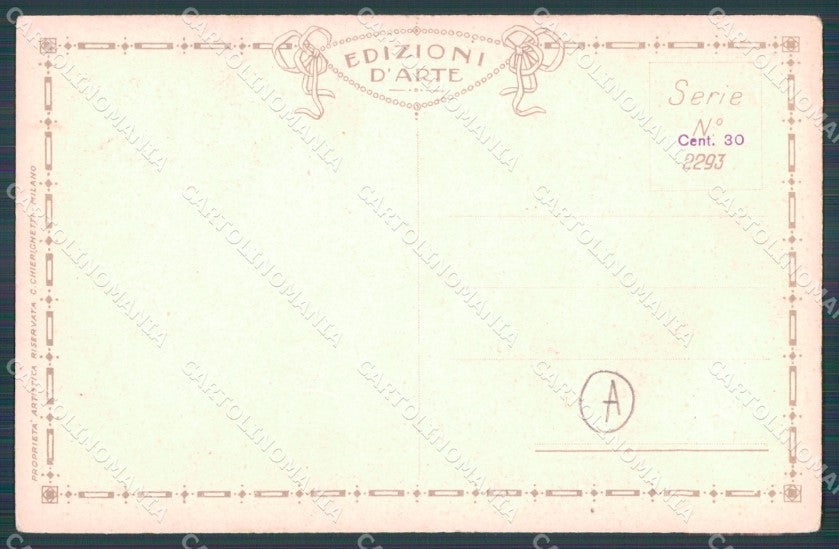 Bertiglia Spartito Musicale Note Children Serie 2293 postcard cartolina QT5352 – retro