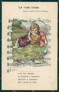 Bertiglia Spartito Musicale Note Children postcard cartolina QT5364 – fronte