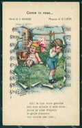Bertiglia Spartito Children Serie 2234 PIEGHINA LITTLE CREASE postcard QT5376 – fronte