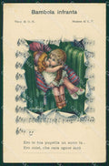 Bertiglia Spartito Musicale Note Children Serie 2243 postcard cartolina QT5385 – fronte