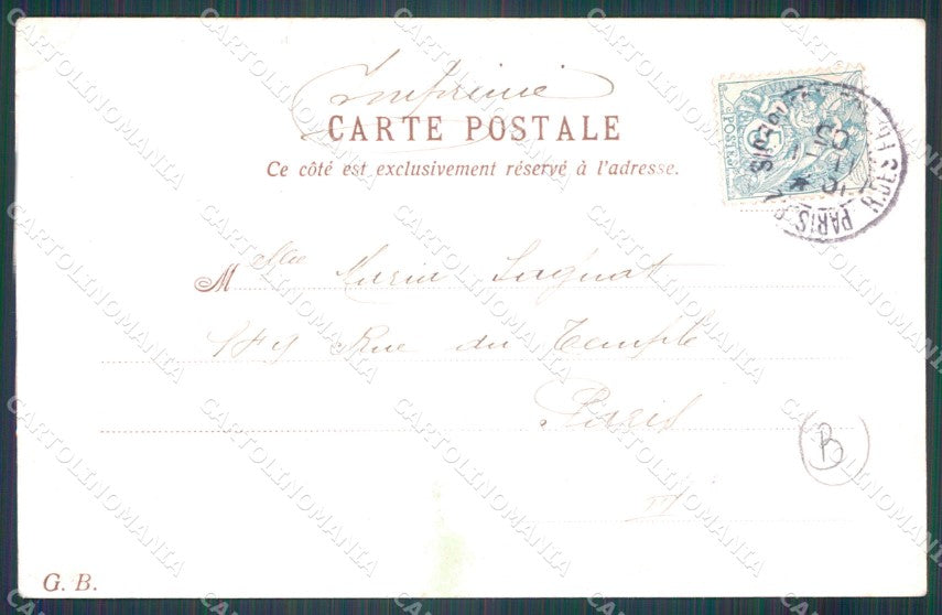 Musica Spartito Note Lady postcard cartolina QT5404 – retro
