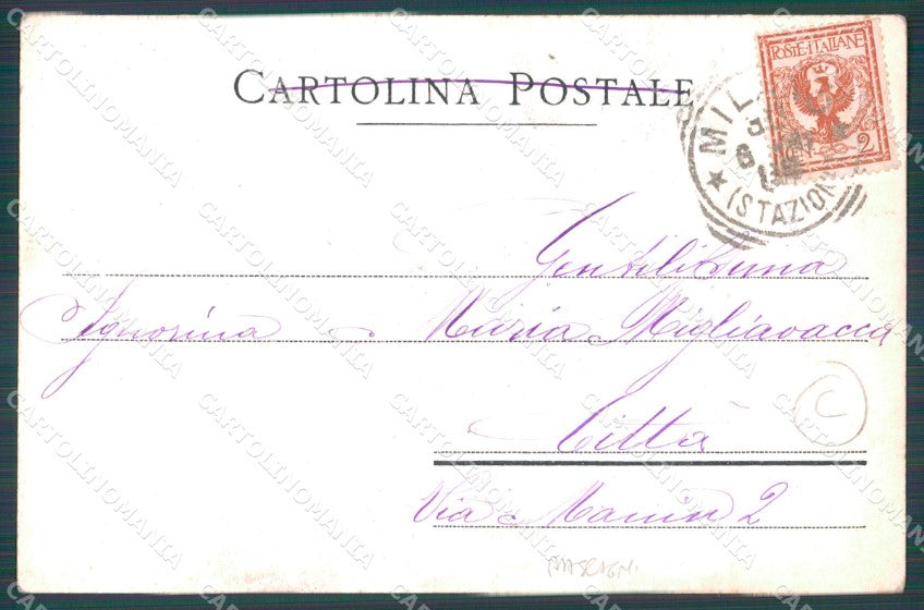 Mascagni Opera Musica postcard cartolina QT5418 – retro