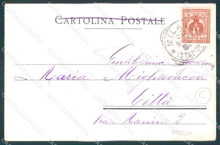 Mascagni Opera Musica postcard cartolina QT5419 – retro