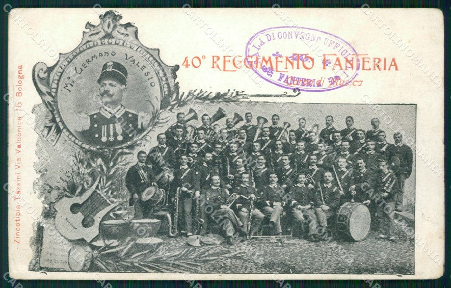 Militari Fanteria Corpo di Musica cartolina QT5423 – fronte