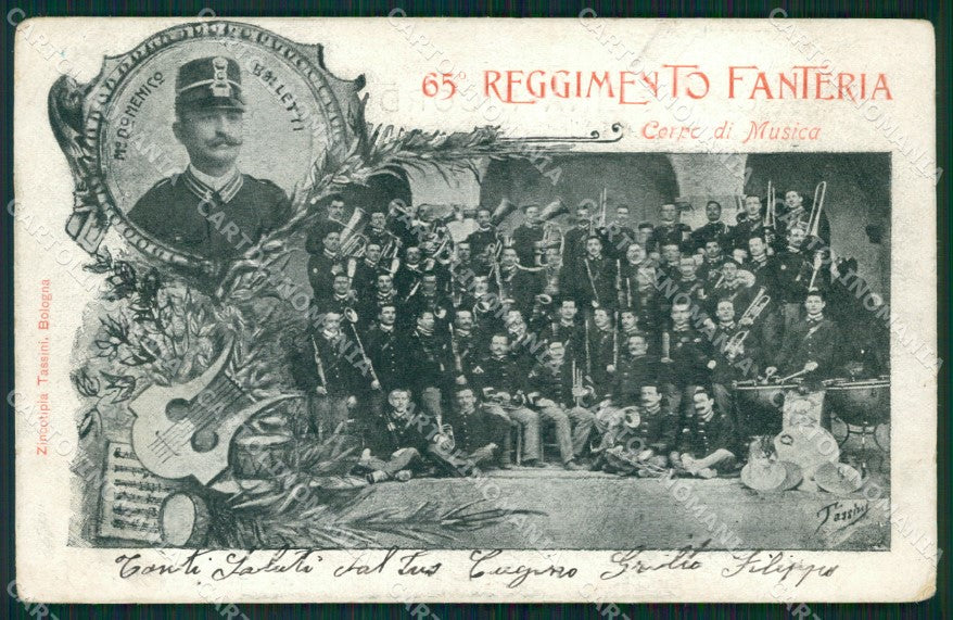 Militari Fanteria Corpo di Musica cartolina QT5424 – fronte
