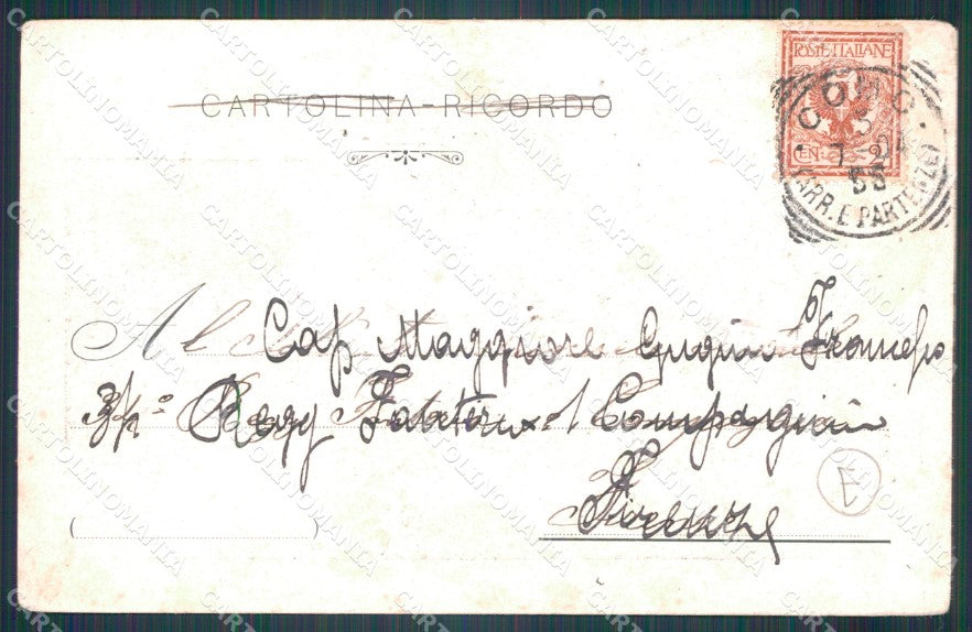 Militari Fanteria Corpo di Musica cartolina QT5424 – retro