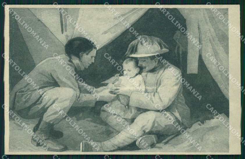 Militari Bersaglieri cartolina QT5434 – fronte