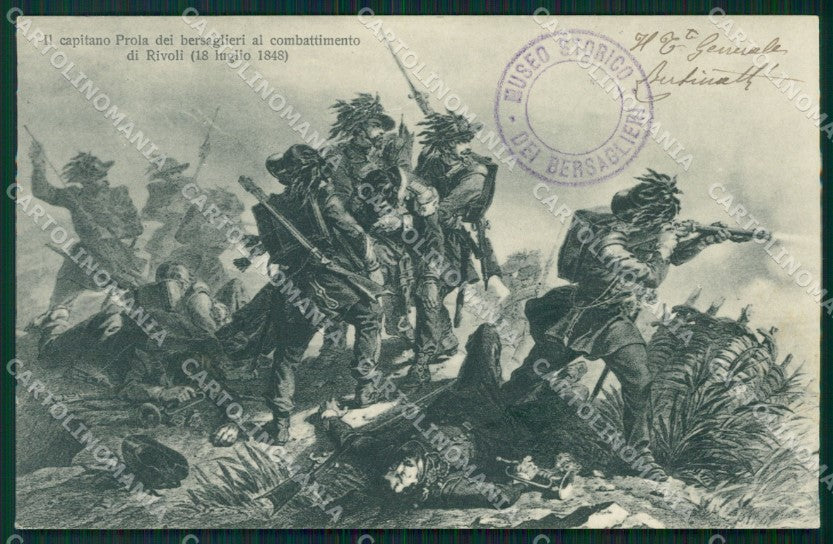 Torino Rivoli Militari Bersaglieri cartolina QT5457 – fronte