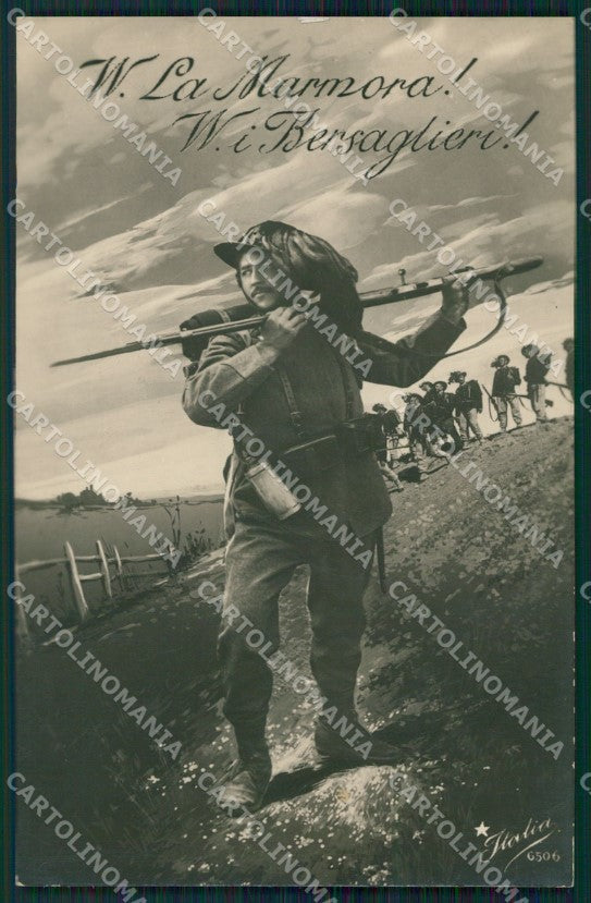 Militari Bersaglieri Propaganda Foto cartolina QT5495 – fronte