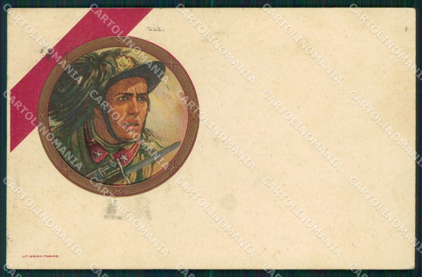Militari Bersaglieri IV Reggimento cartolina QT5511 – fronte