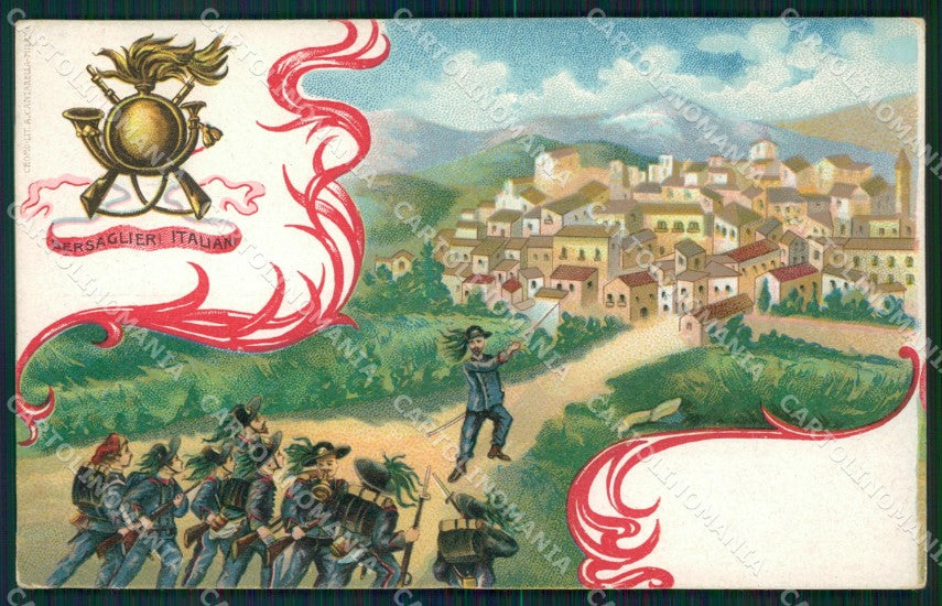 MilitarI Bersaglieri cartolina QT5514 – fronte