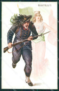 Militari Bersaglieri Propaganda cartolina QT5520 – fronte