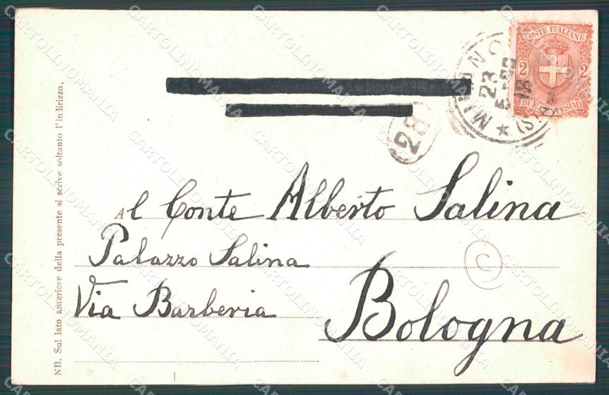 Militari Bersaglieri Uniforme cartolina QT5533 – retro