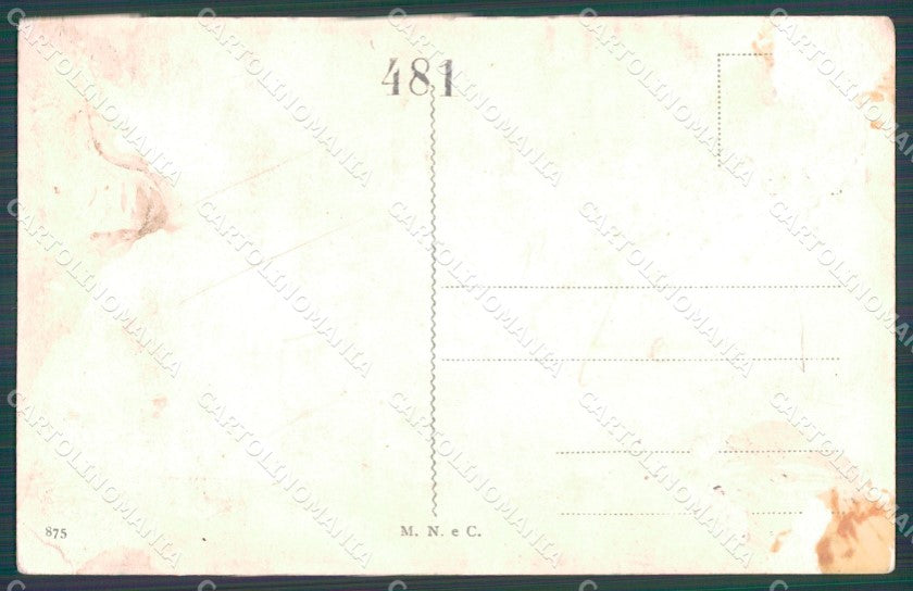 Militari Bersaglieri Uniforme Abrasa Fori Tracce Umido cartolina QT5538 – retro