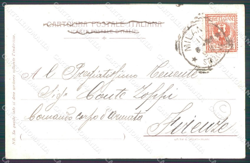 Militari Bersaglieri PIEGHINA cartolina QT5560 – retro