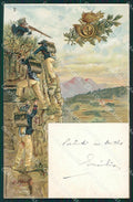 Militari Bersaglieri IV Reggimento cartolina QT5564 – fronte
