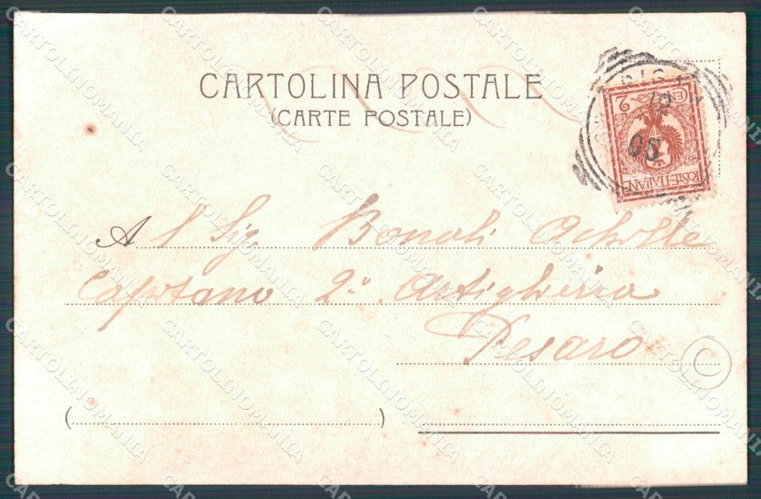 Militari Bersaglieri IV Reggimento cartolina QT5564 – retro