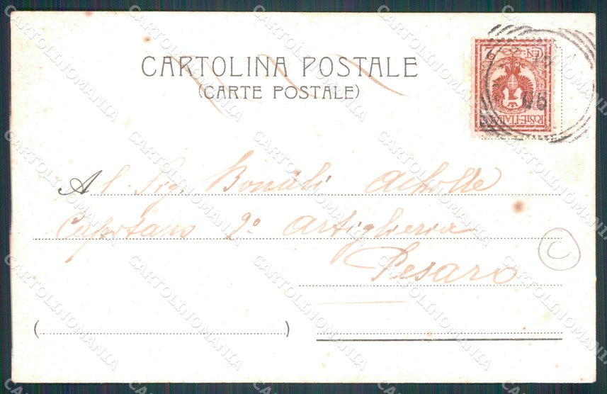 Militari Bersaglieri IV Reggimento cartolina QT5566 – retro